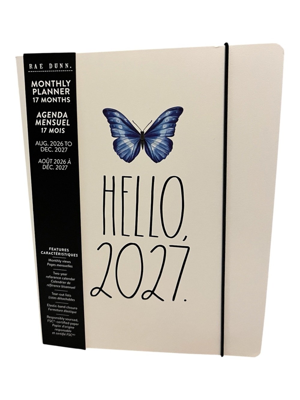 🆕 Rae Dunn HELLO 2027 Butterfly 17 Month Planner